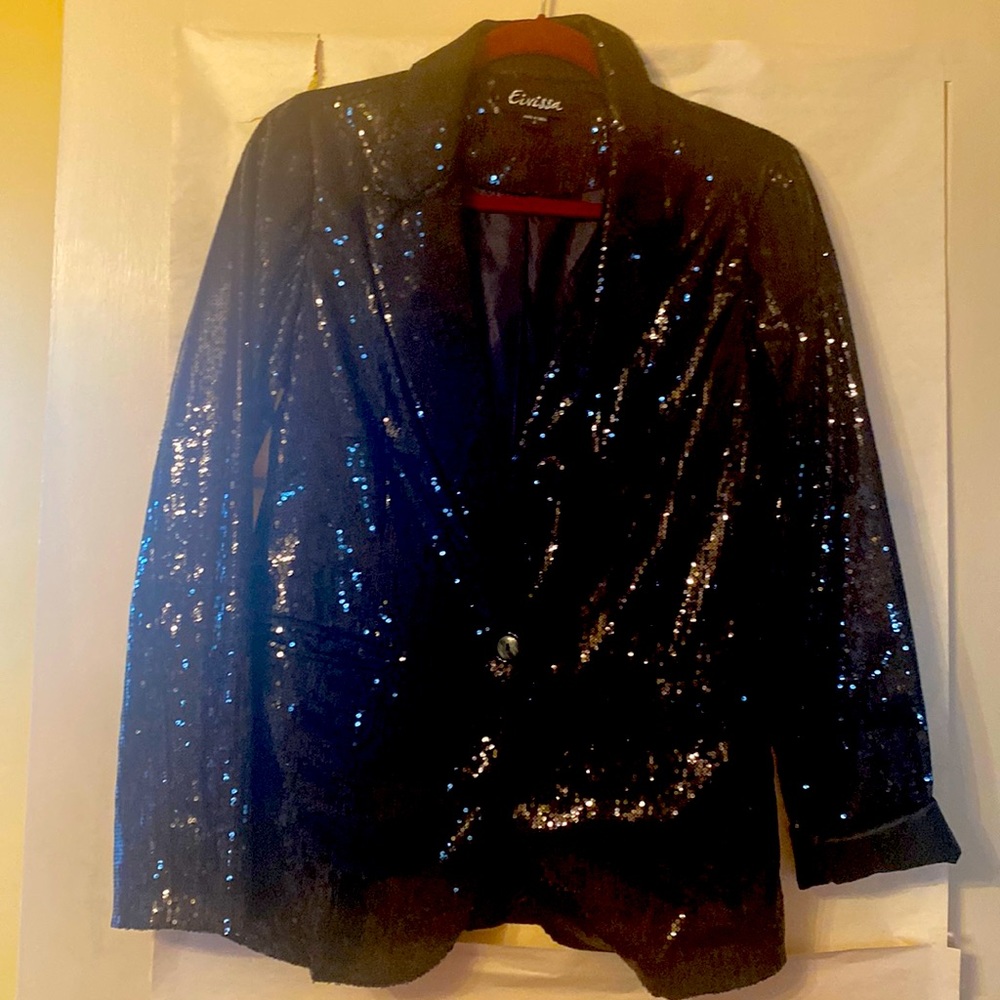 Eivissa Black Sequin Blazer